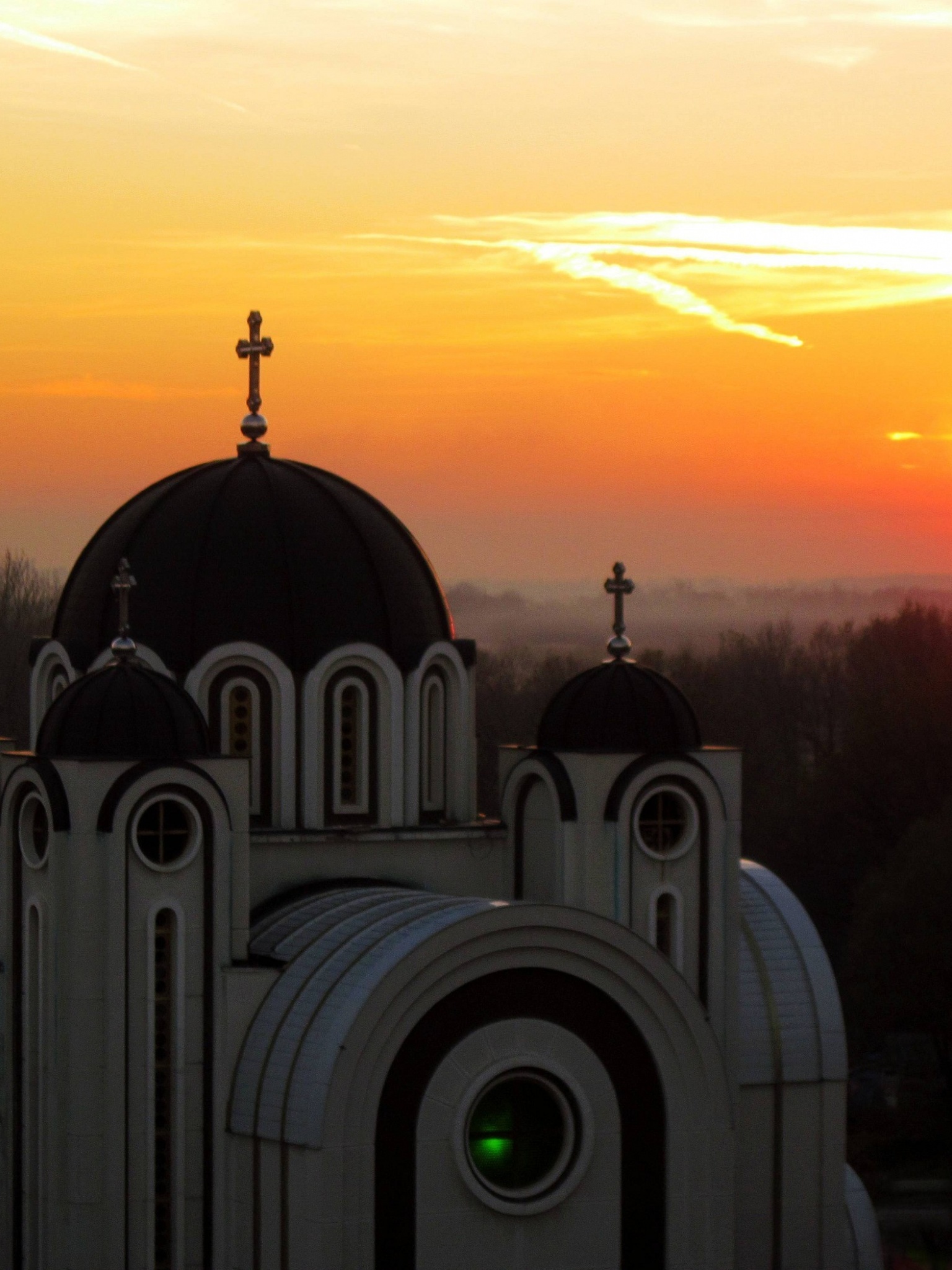 Sunset Belgrade Central Serbia Serbia