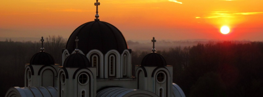 Sunset Belgrade Central Serbia Serbia