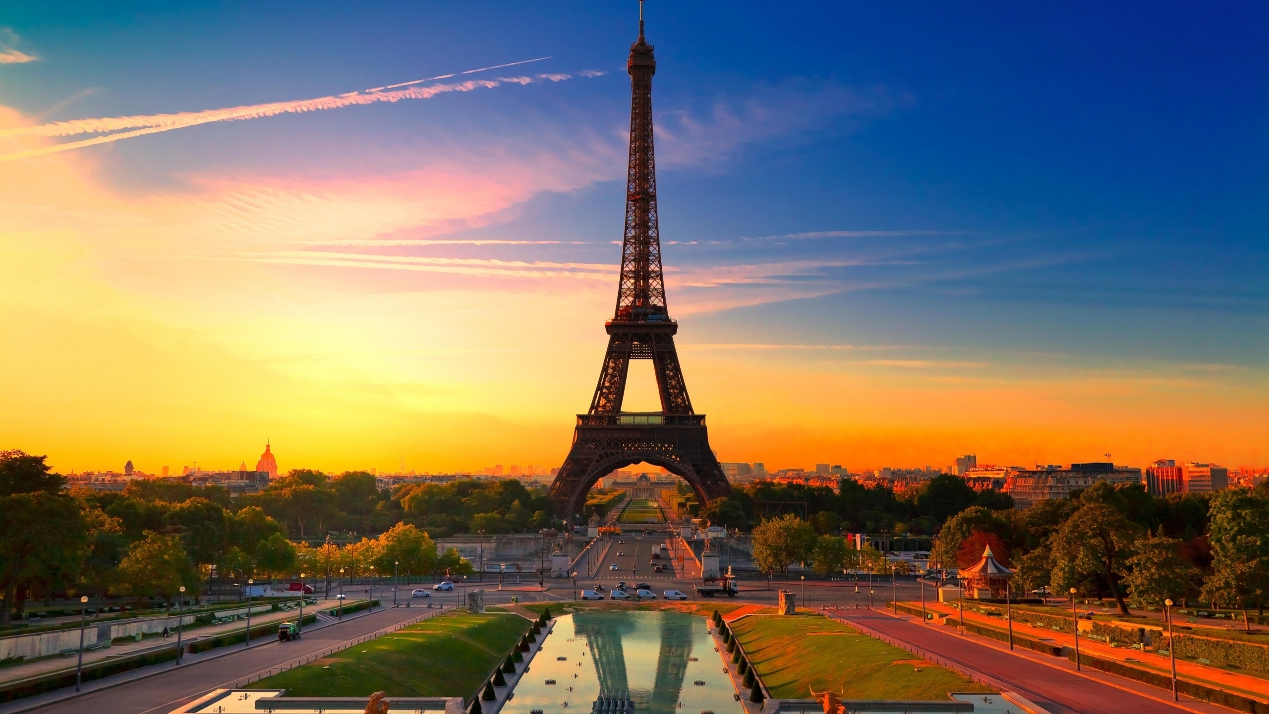 Sunset In Paris Wallpaper