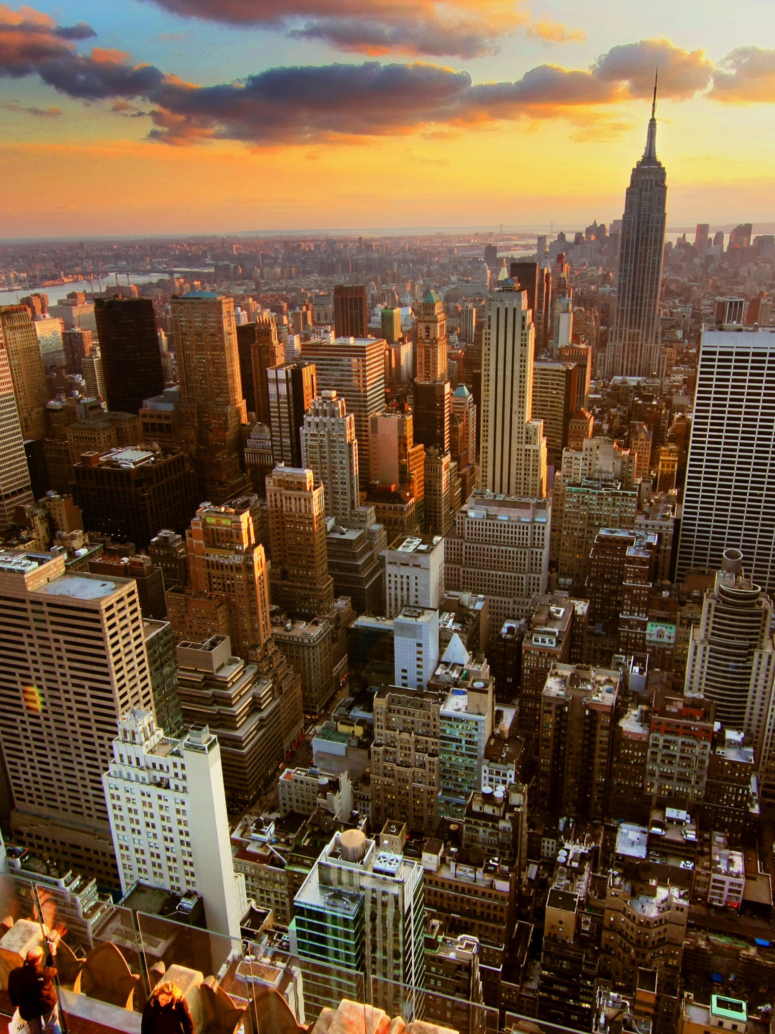 Sunset Over New York City