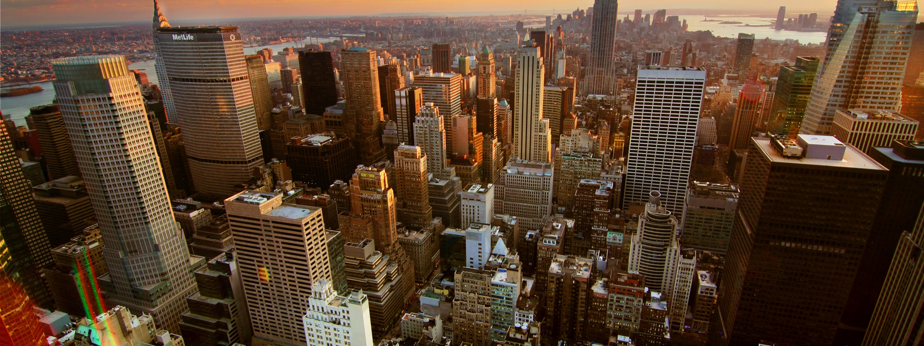 Sunset Over New York City