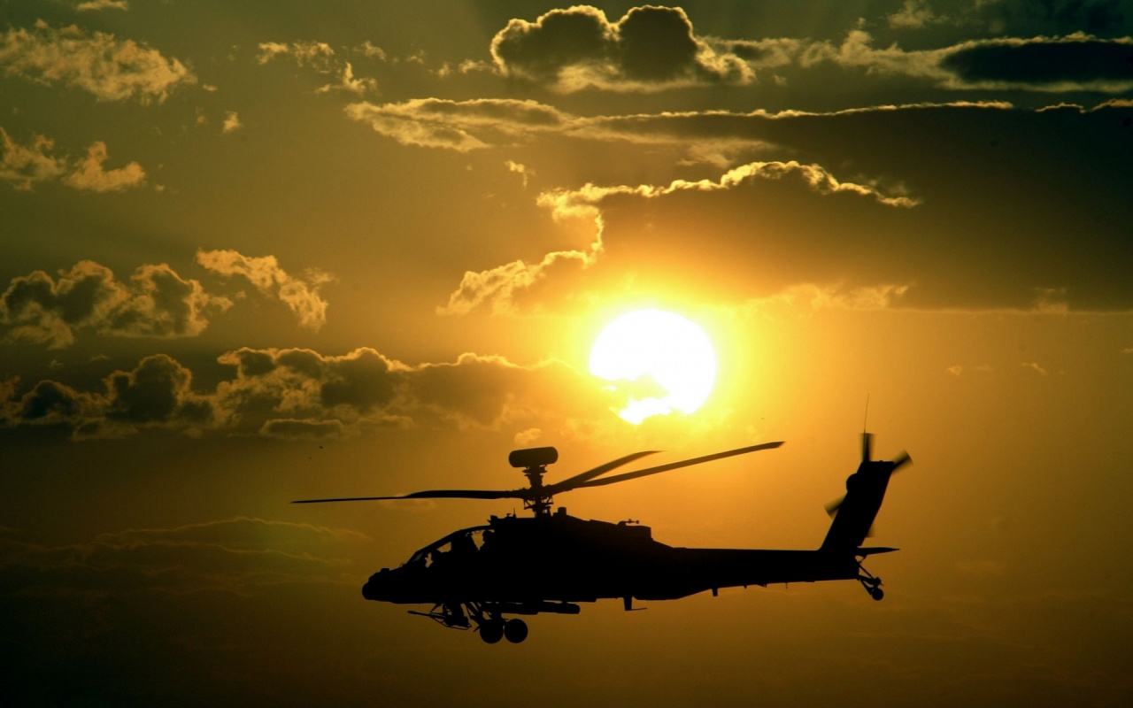 Sunsets Apache Military Helicopters Ah64 Apache