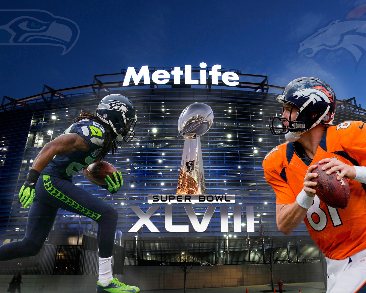 Super Bowl 2014 - Sherman Vs Manning