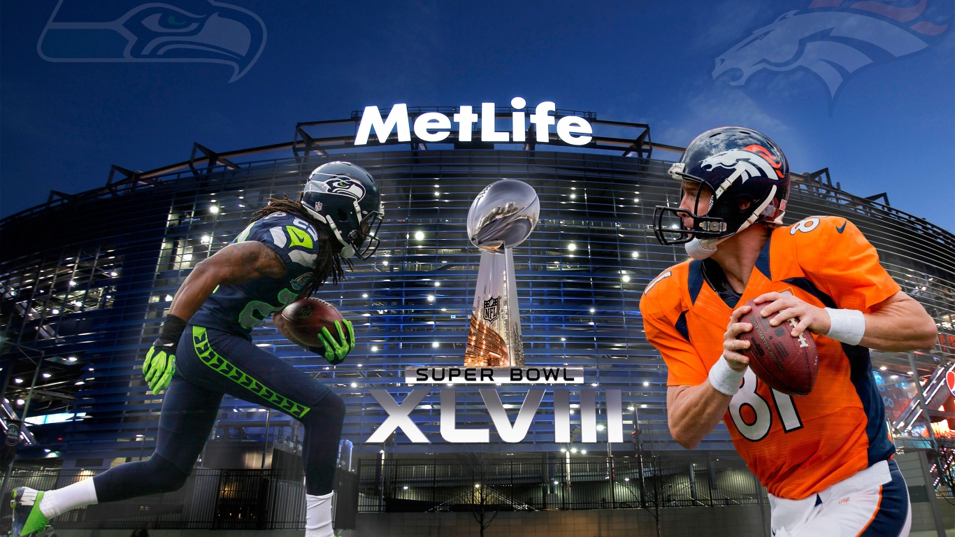 Super Bowl 2014 - Sherman Vs Manning