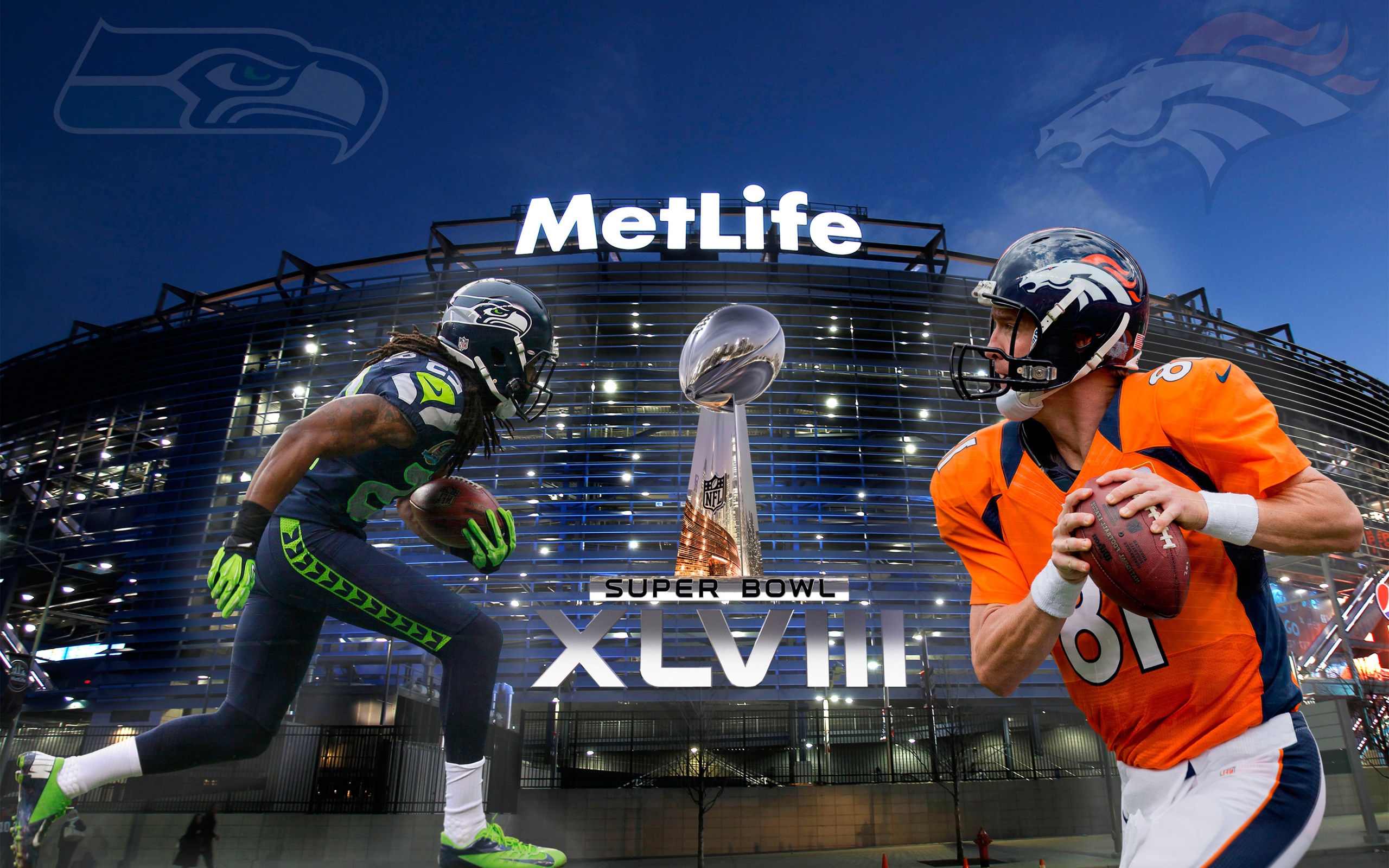 Super Bowl 2014 - Sherman Vs Manning