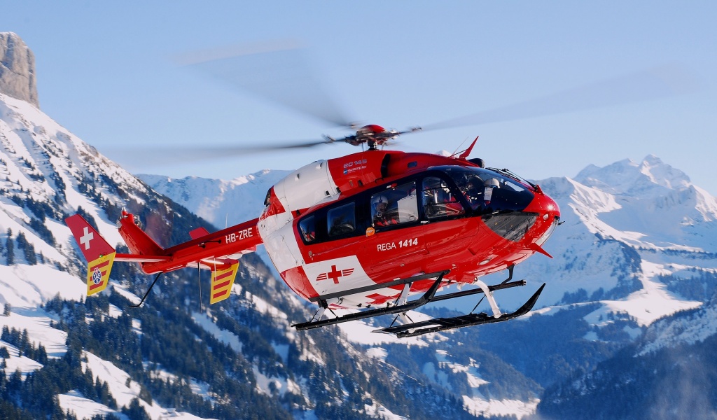 Switzerland Mountain Helicopter