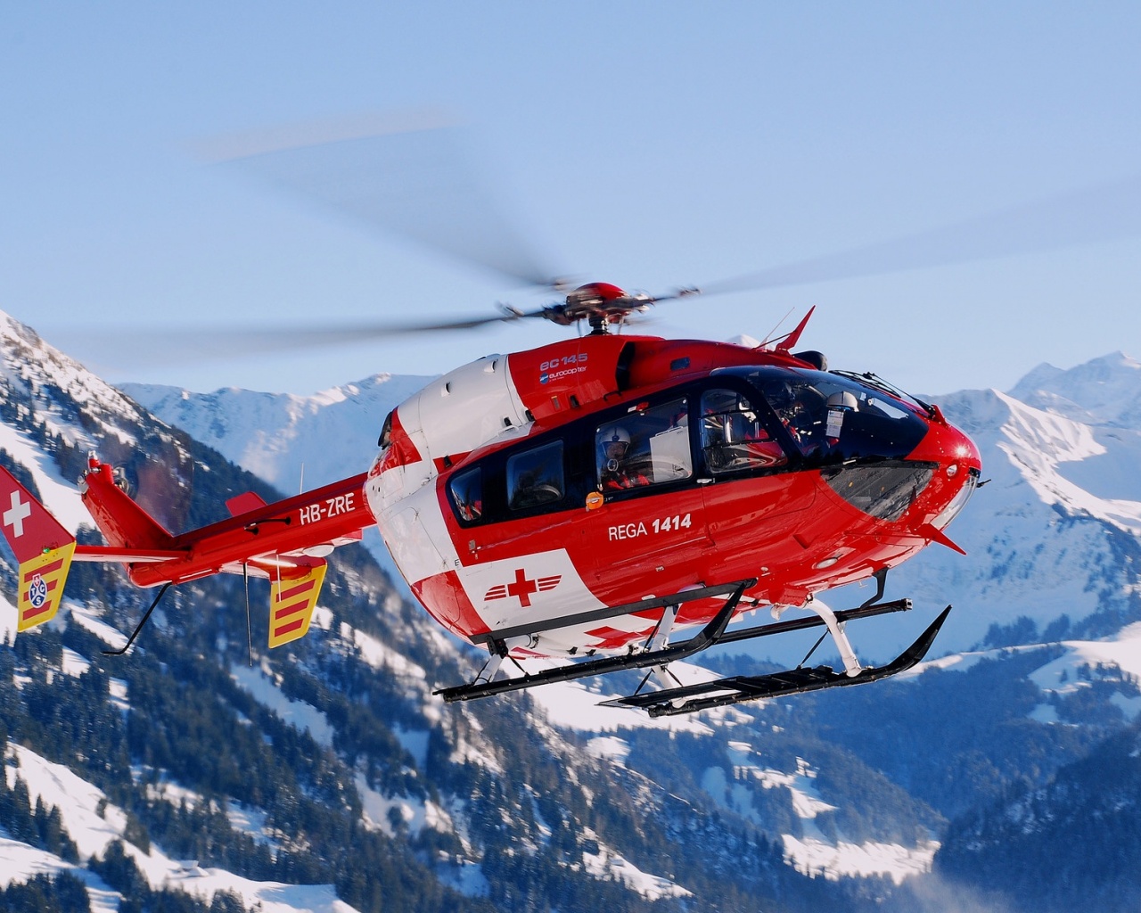 Switzerland Mountain Helicopter