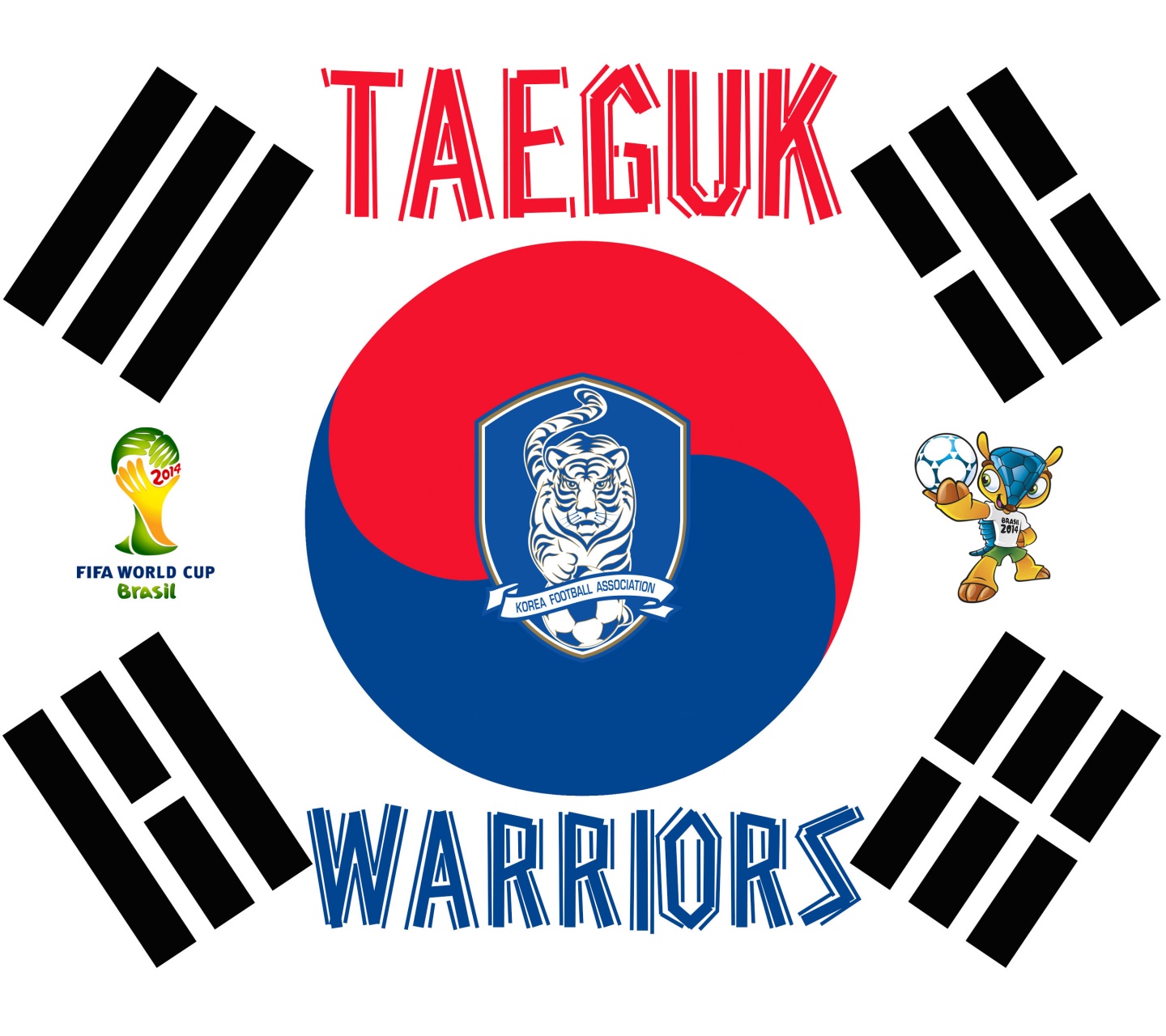 Taeguk Warriors South Korea Football Logo