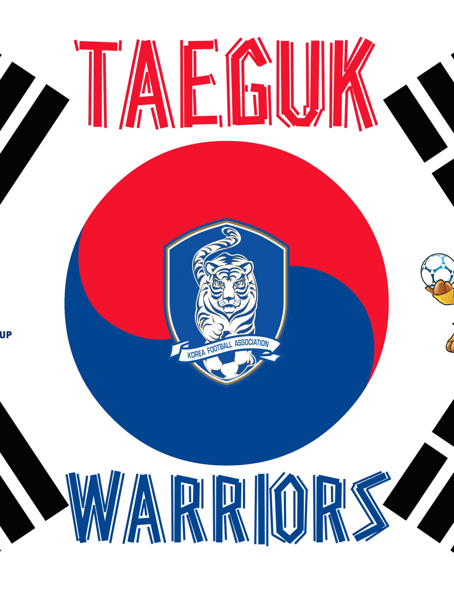 Taeguk Warriors South Korea Football Logo