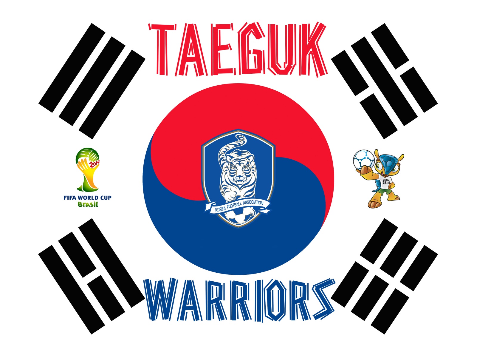 Taeguk Warriors South Korea Football Logo