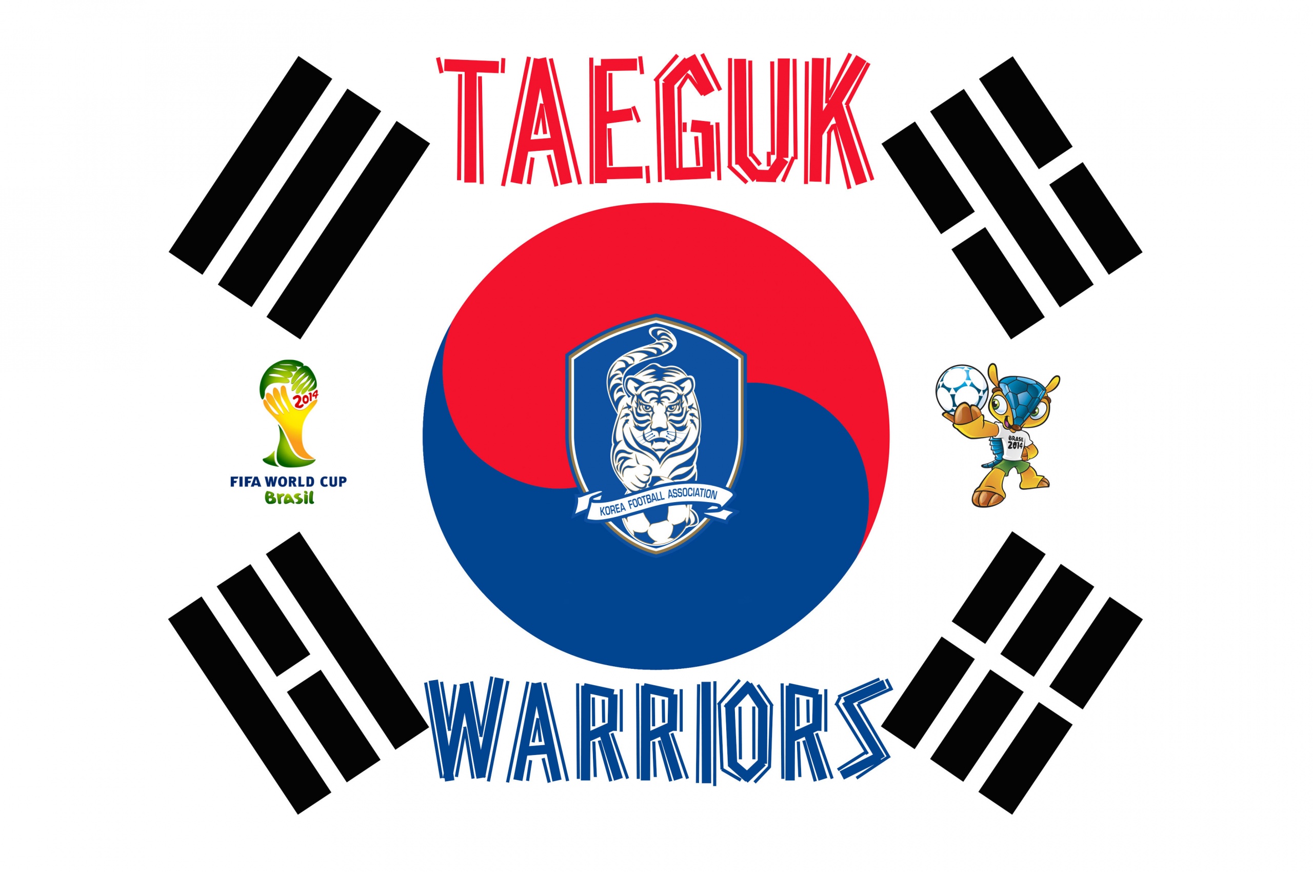 Taeguk Warriors South Korea Football Logo