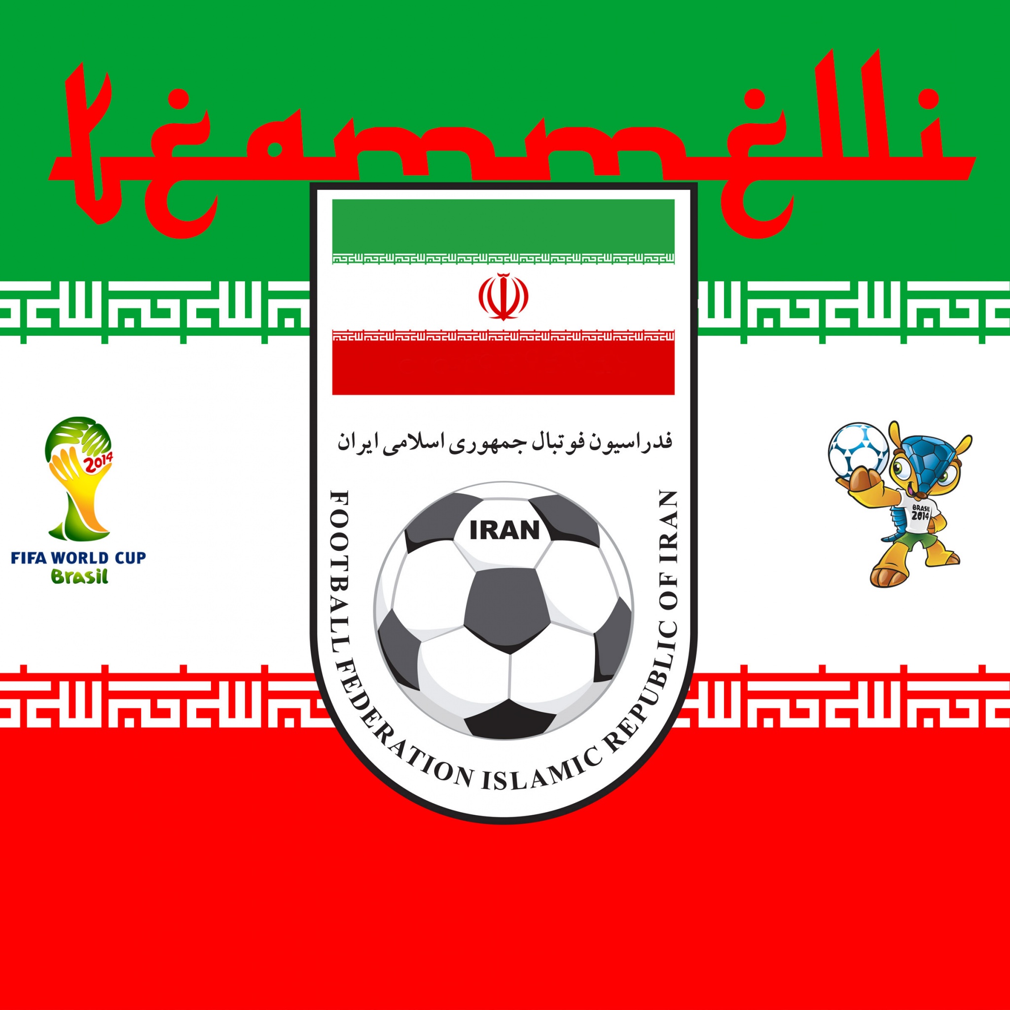 Team Melli Iran Football Crest Logo