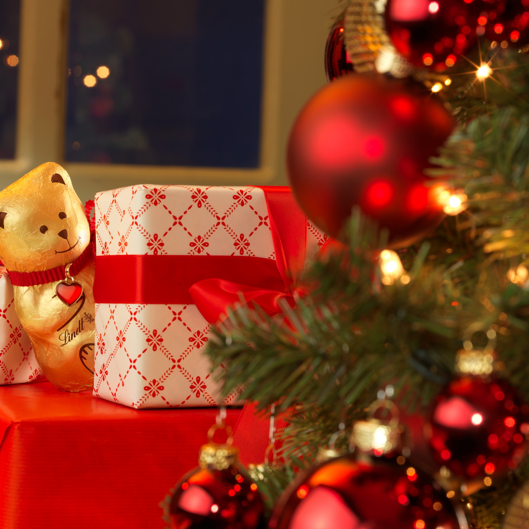 Teddy Bear Gifts And Christmas Tree
