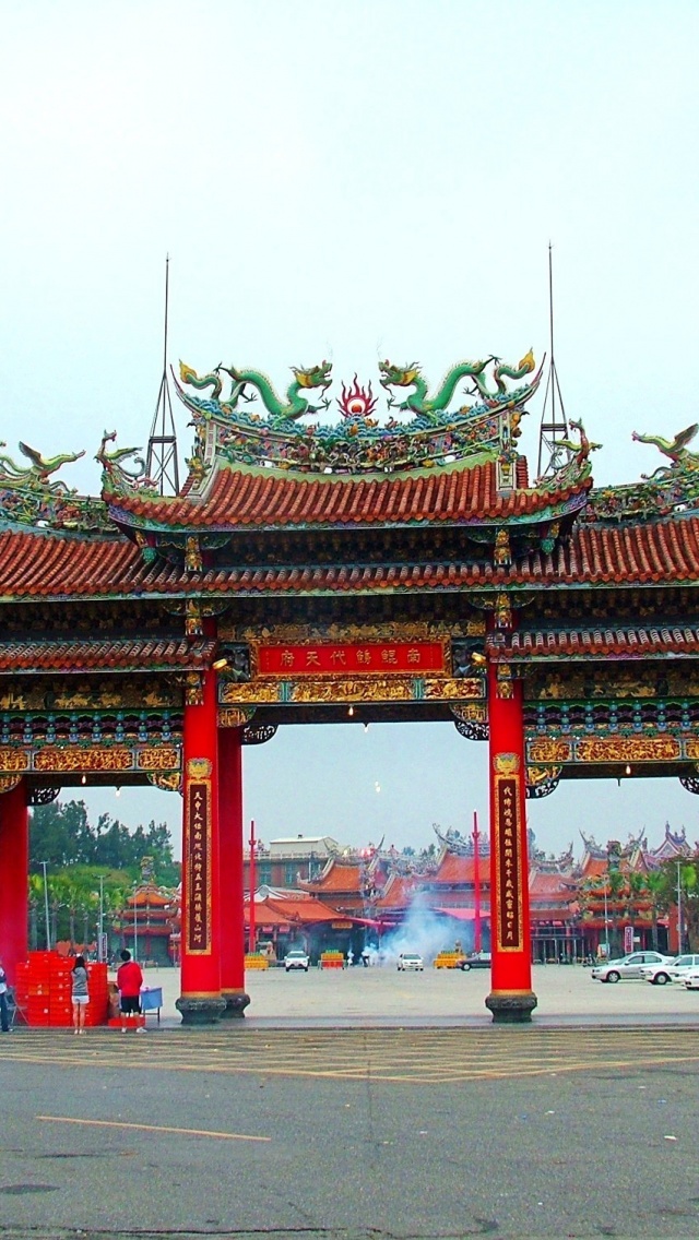 Temple Gate Beimen District Tainan City Taiwan