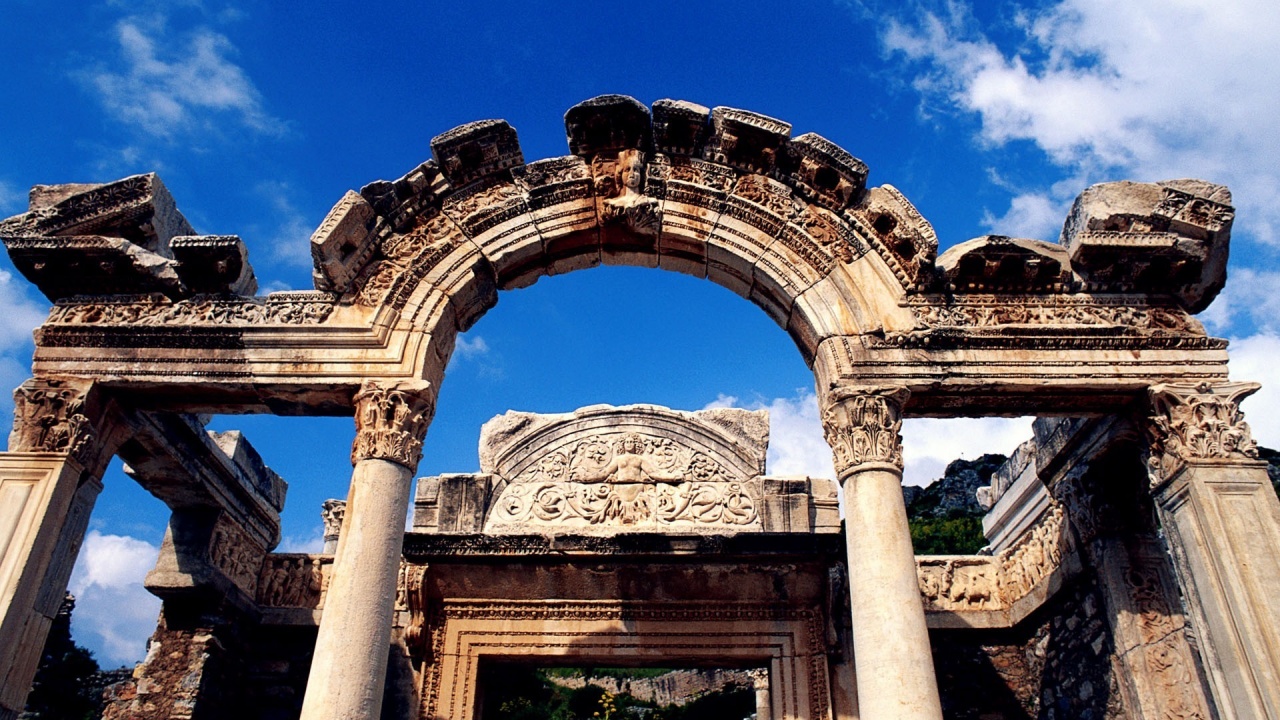 Temple Of Hadrian Ephesus Izmir Turkey