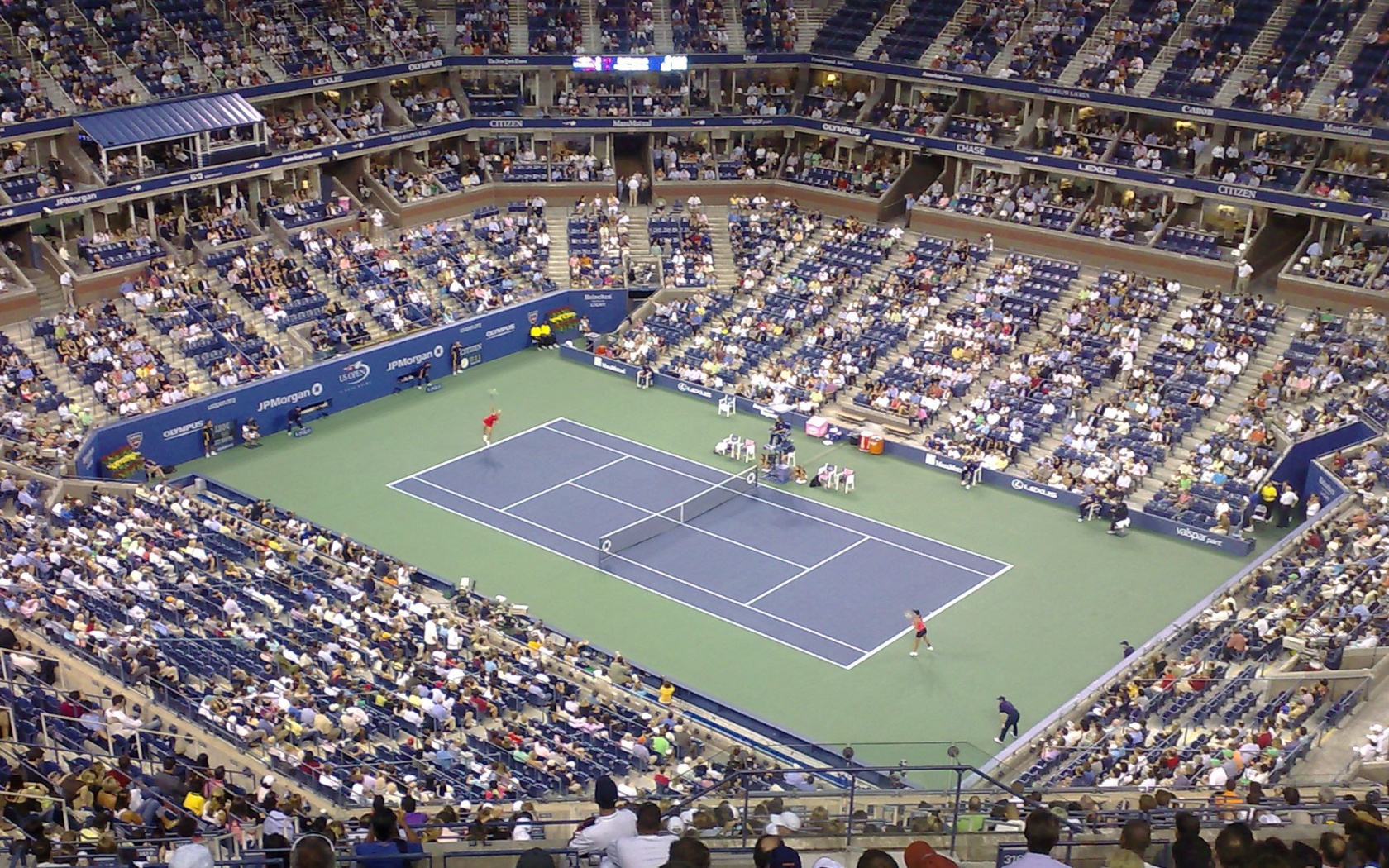 Tennis Match At The US Open