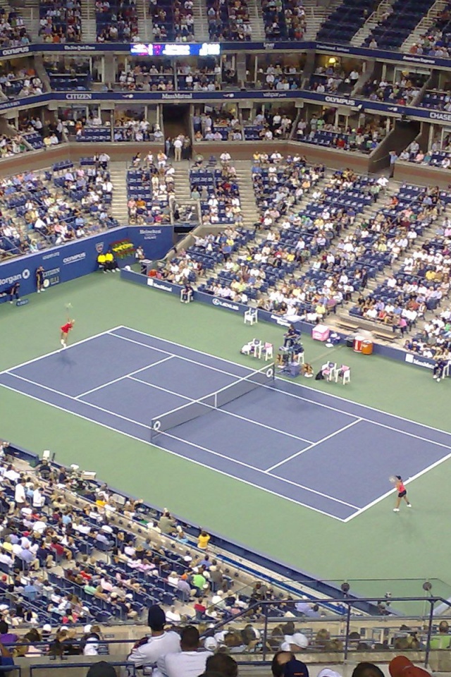 Tennis Match At The US Open