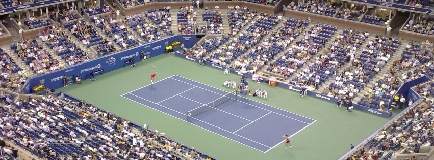 Tennis Match At The US Open