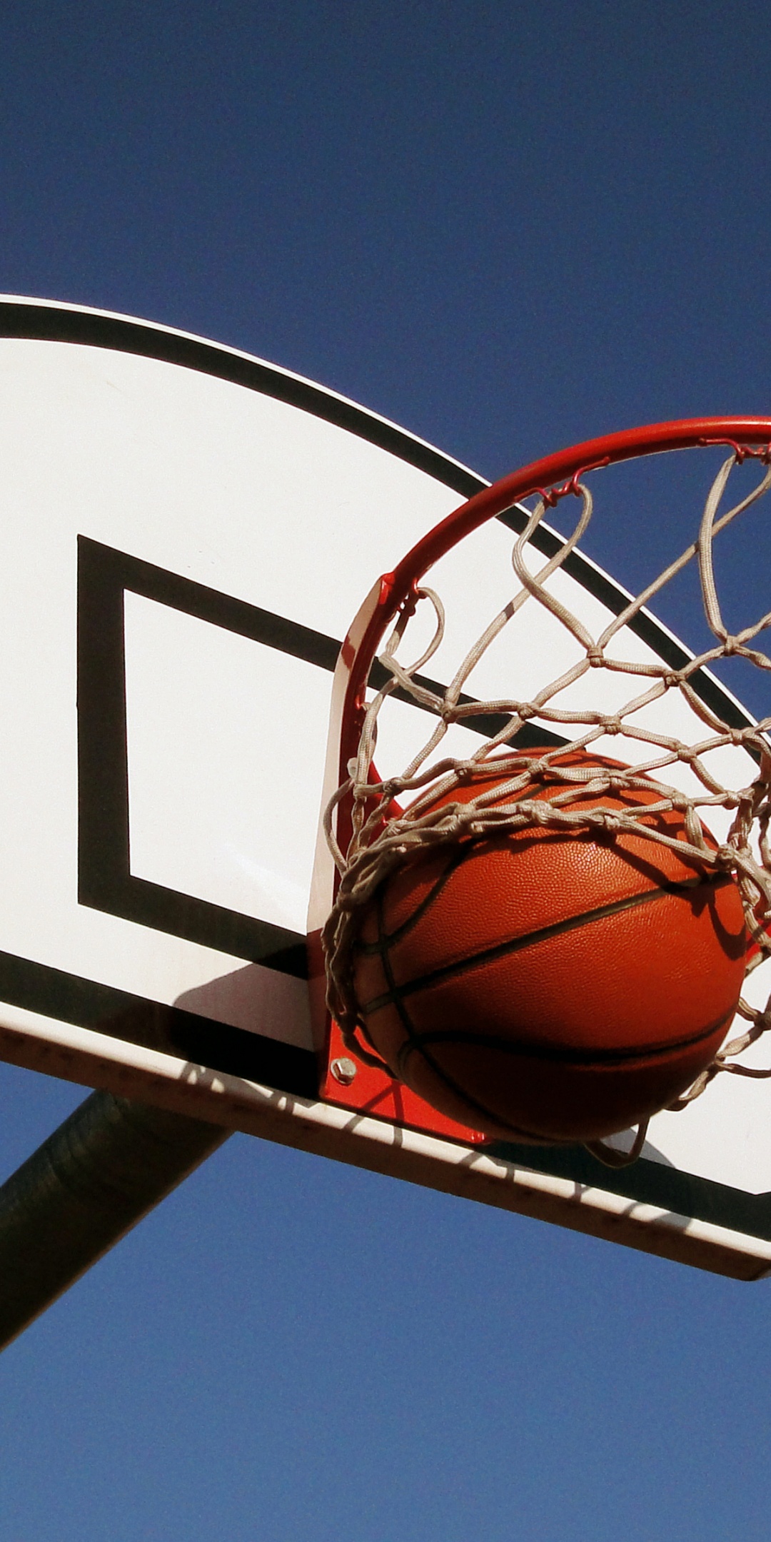 The Ball Goes Through The Hoop
