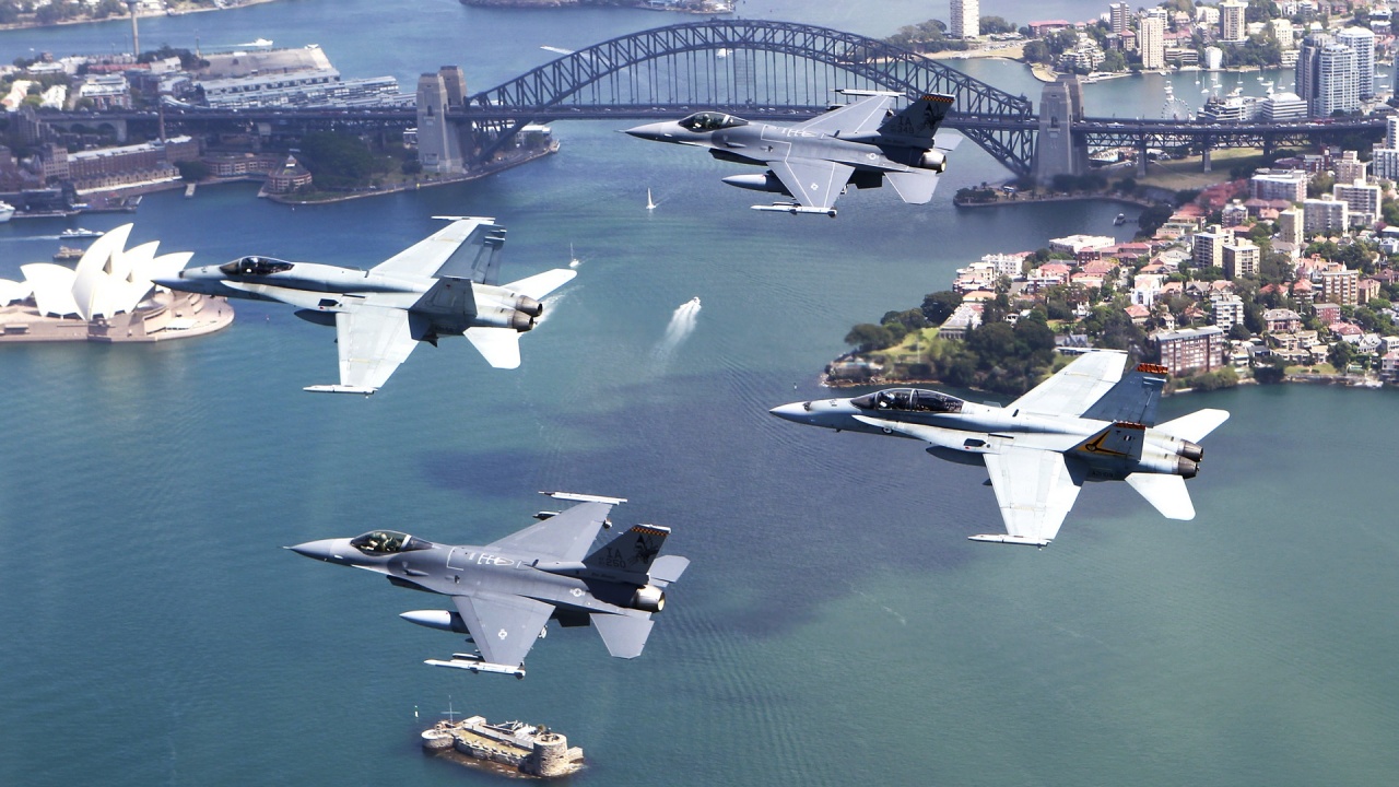 The Four Aircraft In Flight