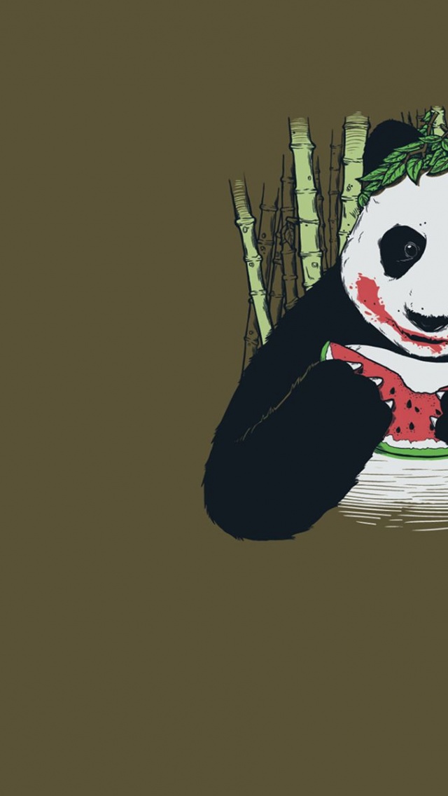 The Joker Funny Panda Bears Fun Art