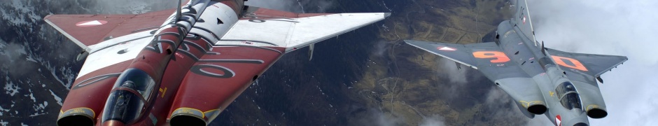 The Two Military Fighter Jets Flying Together