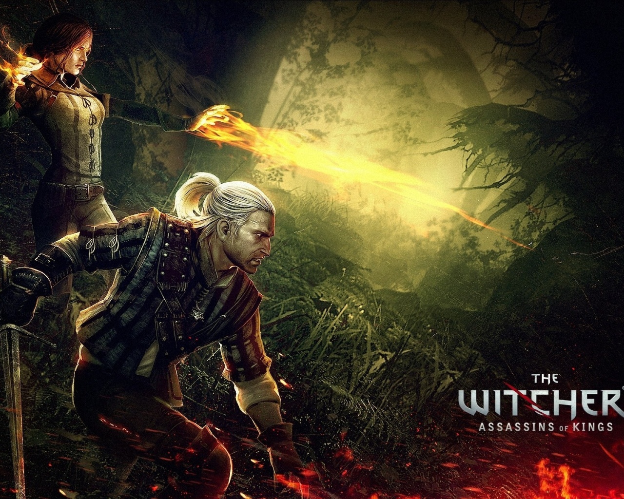 The Witcher 2 Assassins Of Kings Triss Merigold Geralt