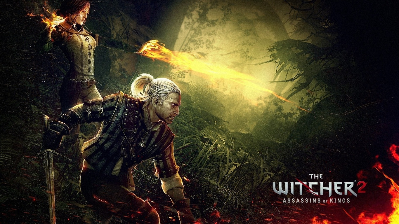 The Witcher 2 Assassins Of Kings Triss Merigold Geralt