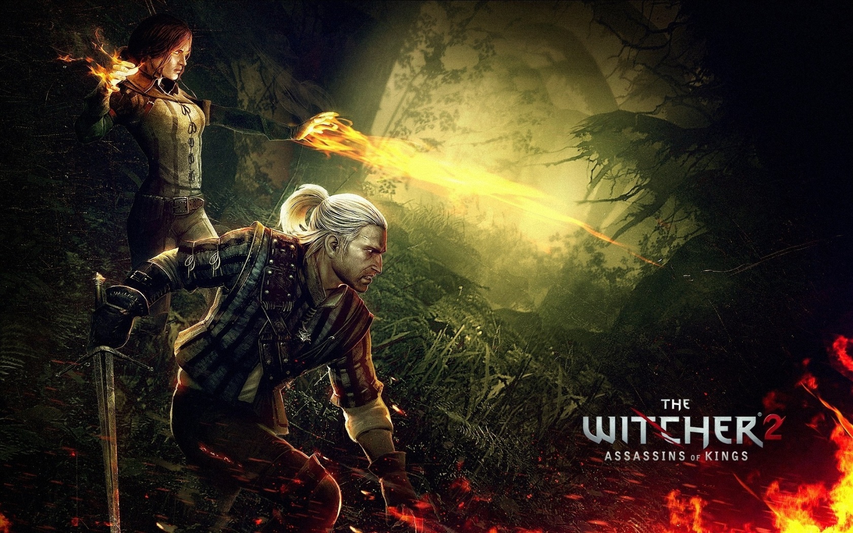 The Witcher 2 Assassins Of Kings Triss Merigold Geralt