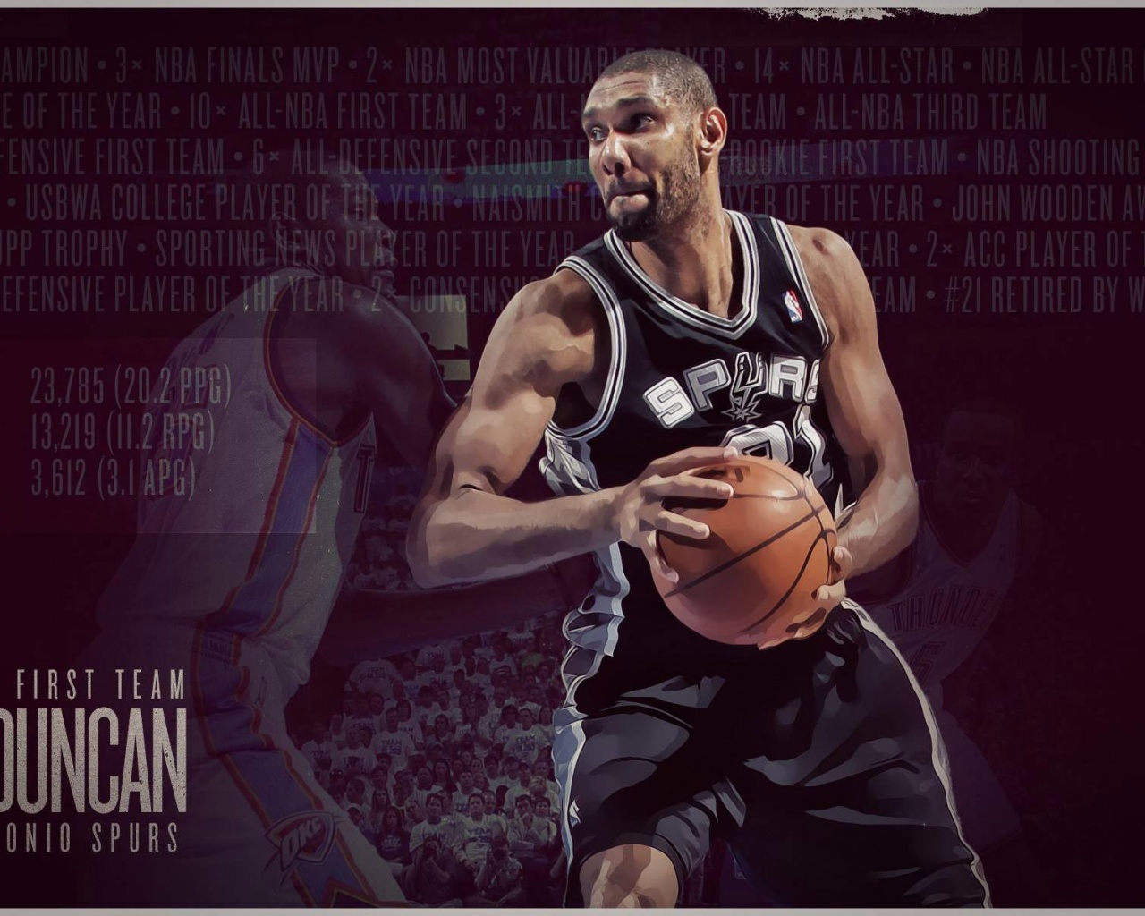 Tim Duncan NBA Superstar And Legend