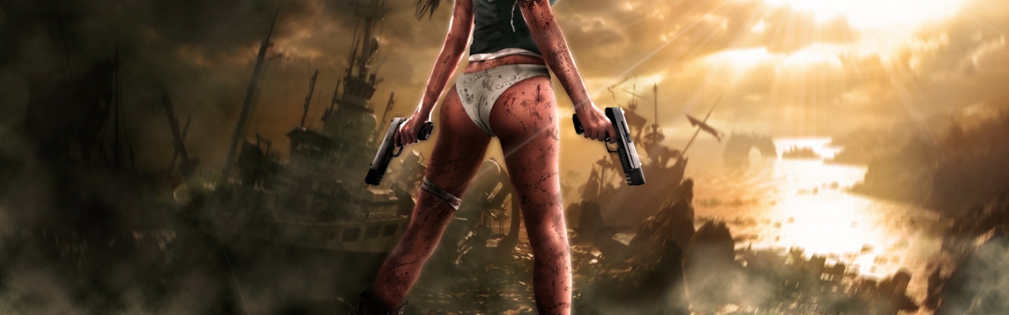 Tomb Raider Lara Croft Girl Gun