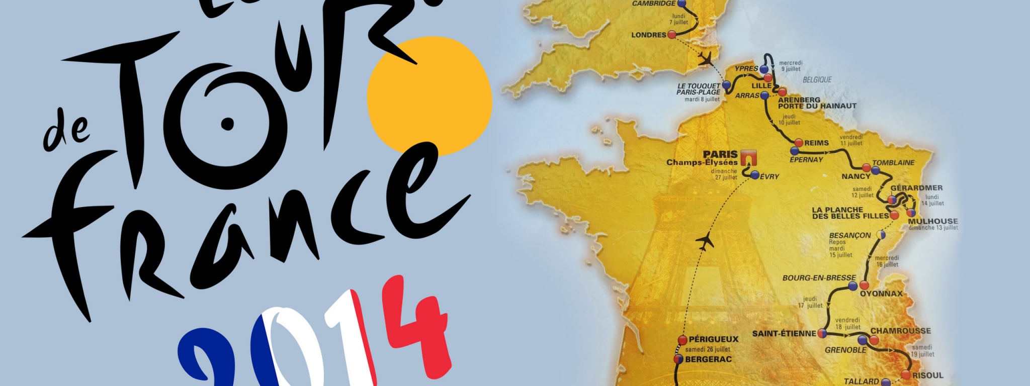 Tour De France 2014 Route Map