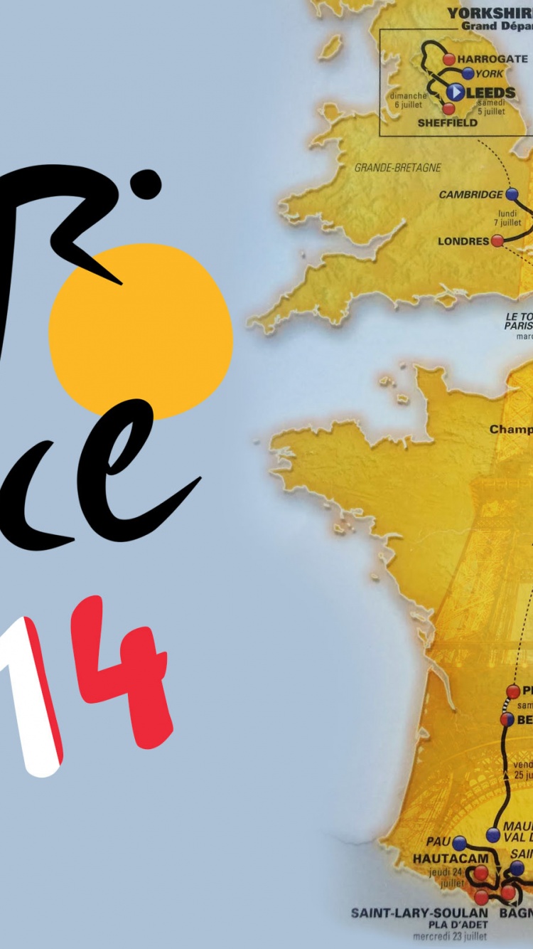 Tour De France 2014 Route Map