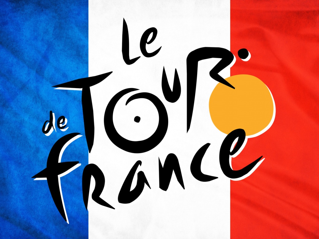 Tour De France - Logo On France Flag