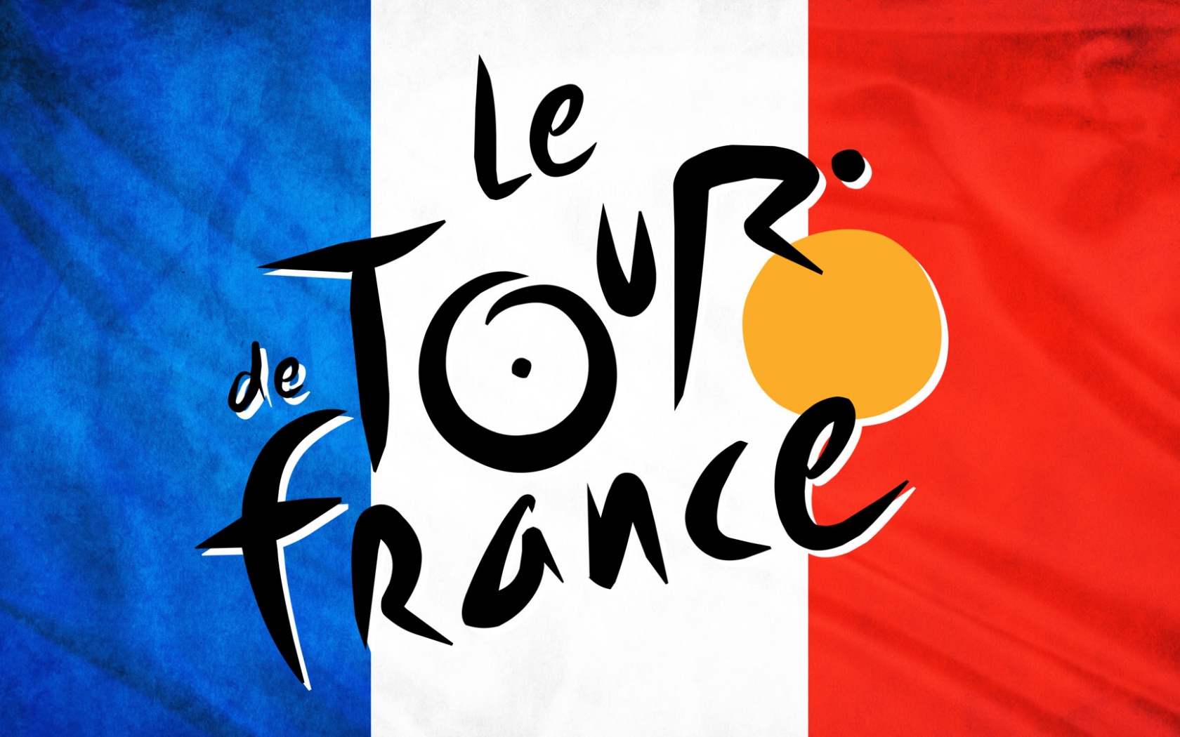 Tour De France - Logo On France Flag