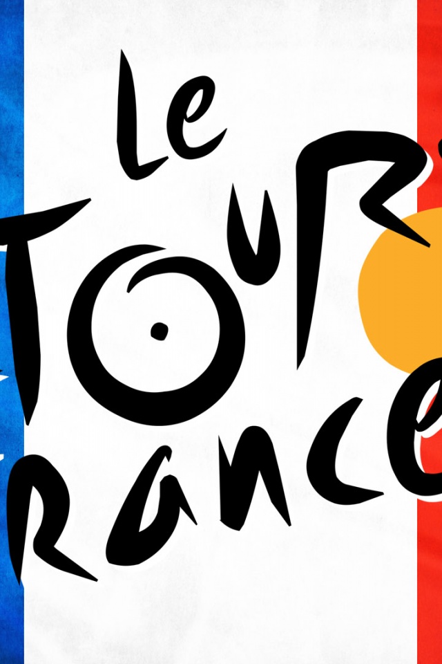 Tour De France - Logo On France Flag