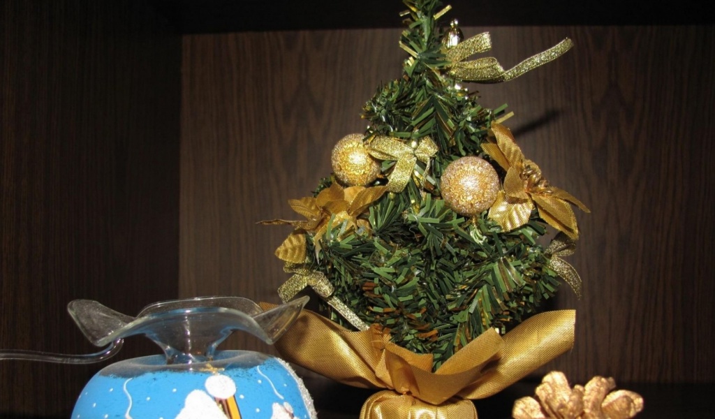 Tree Cone Ball Celebration New Year Christmas