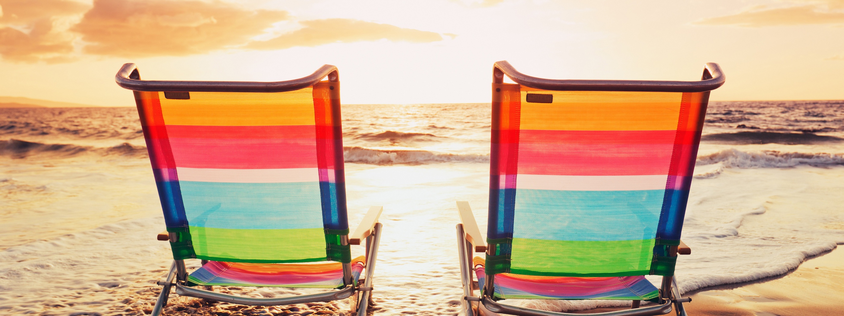 Two Chair On Island Beach