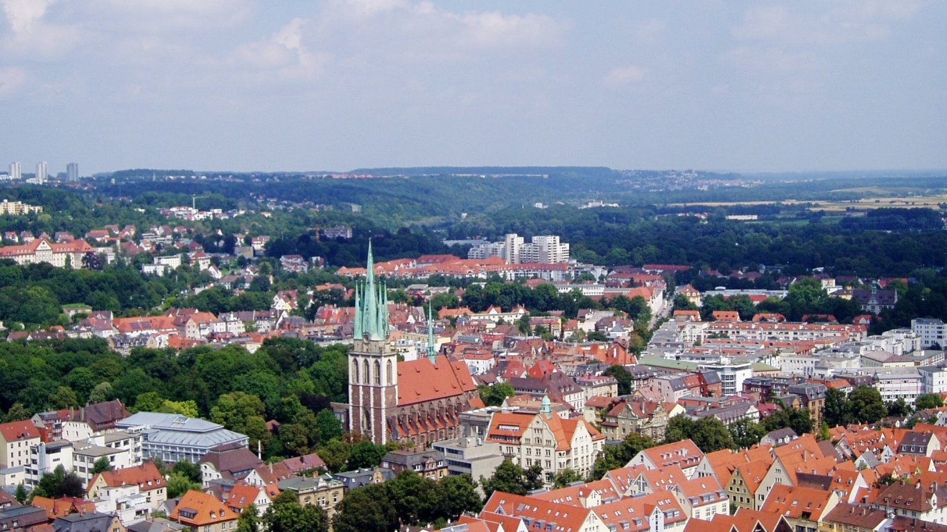 Ulm Panoramic Baden Wurttemberg Germany