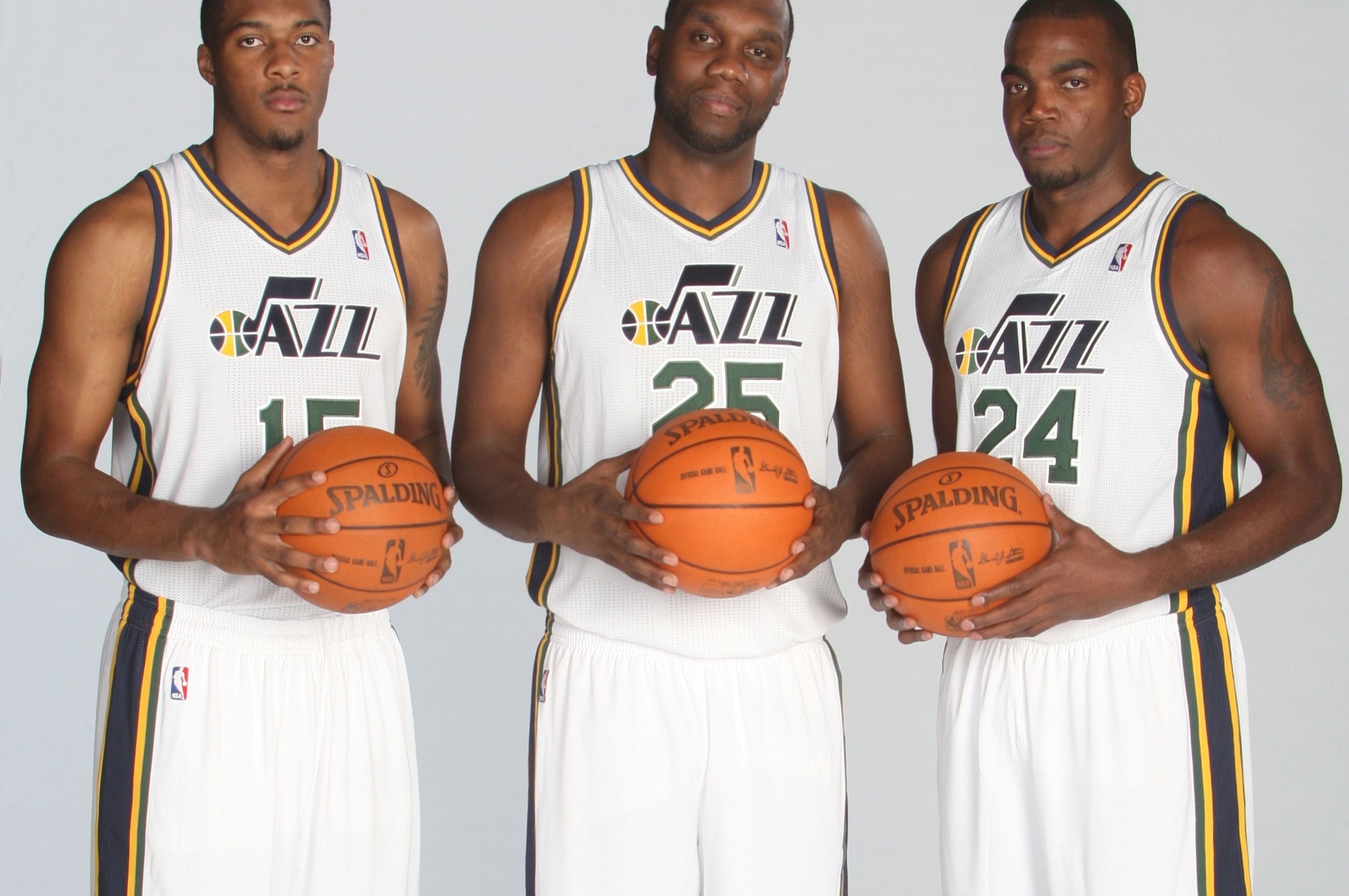 Utah Jazz American Professional Basketball Derrick Favors Al Jefferson Paul Millsap