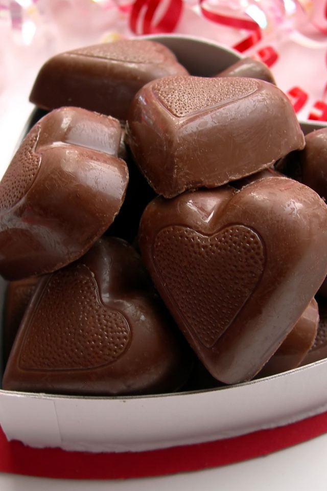 Valentines Day Chocolate Hearts