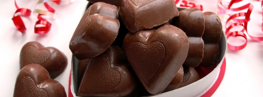 Valentines Day Chocolate Hearts