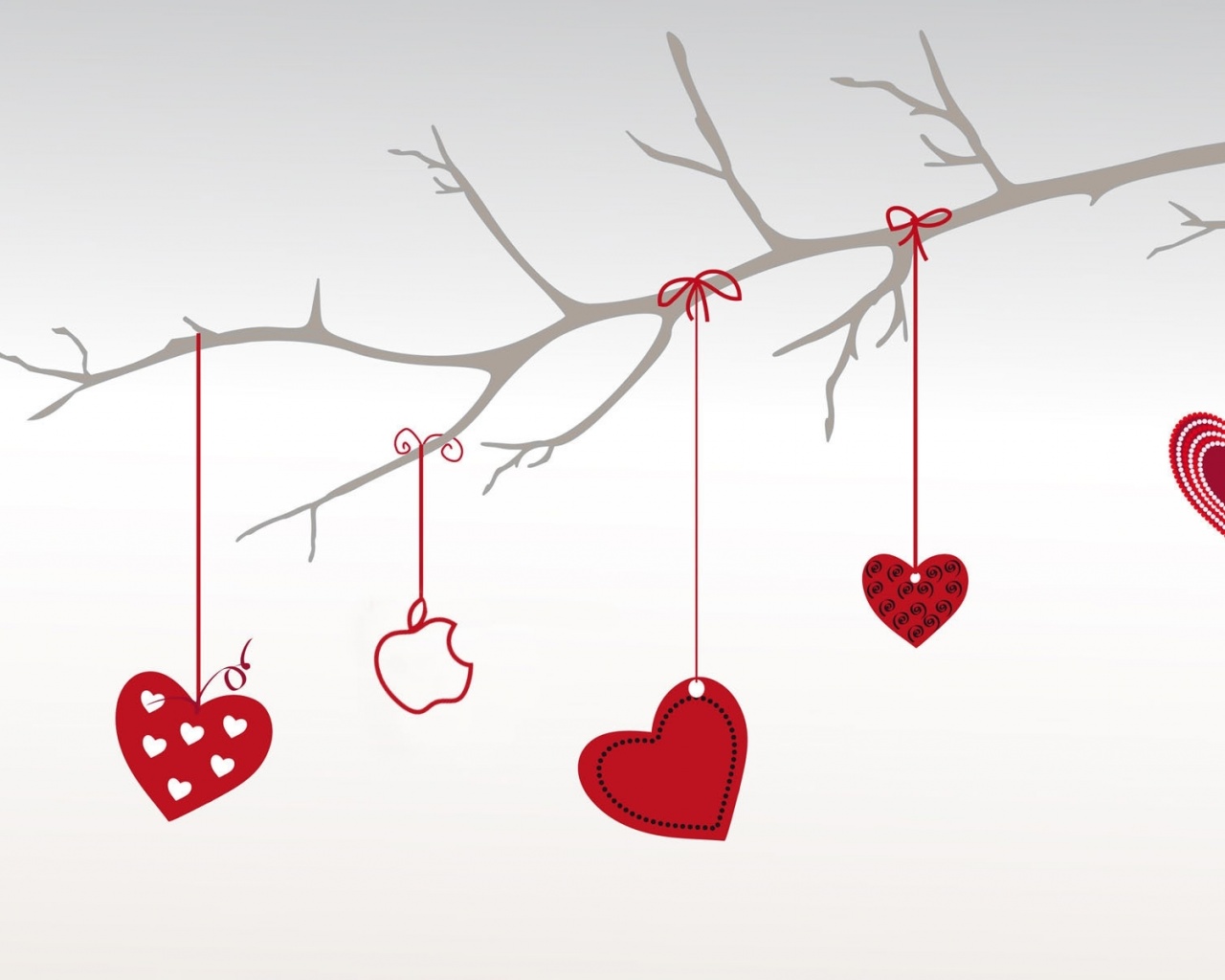 Valentines Day Hearts Branch