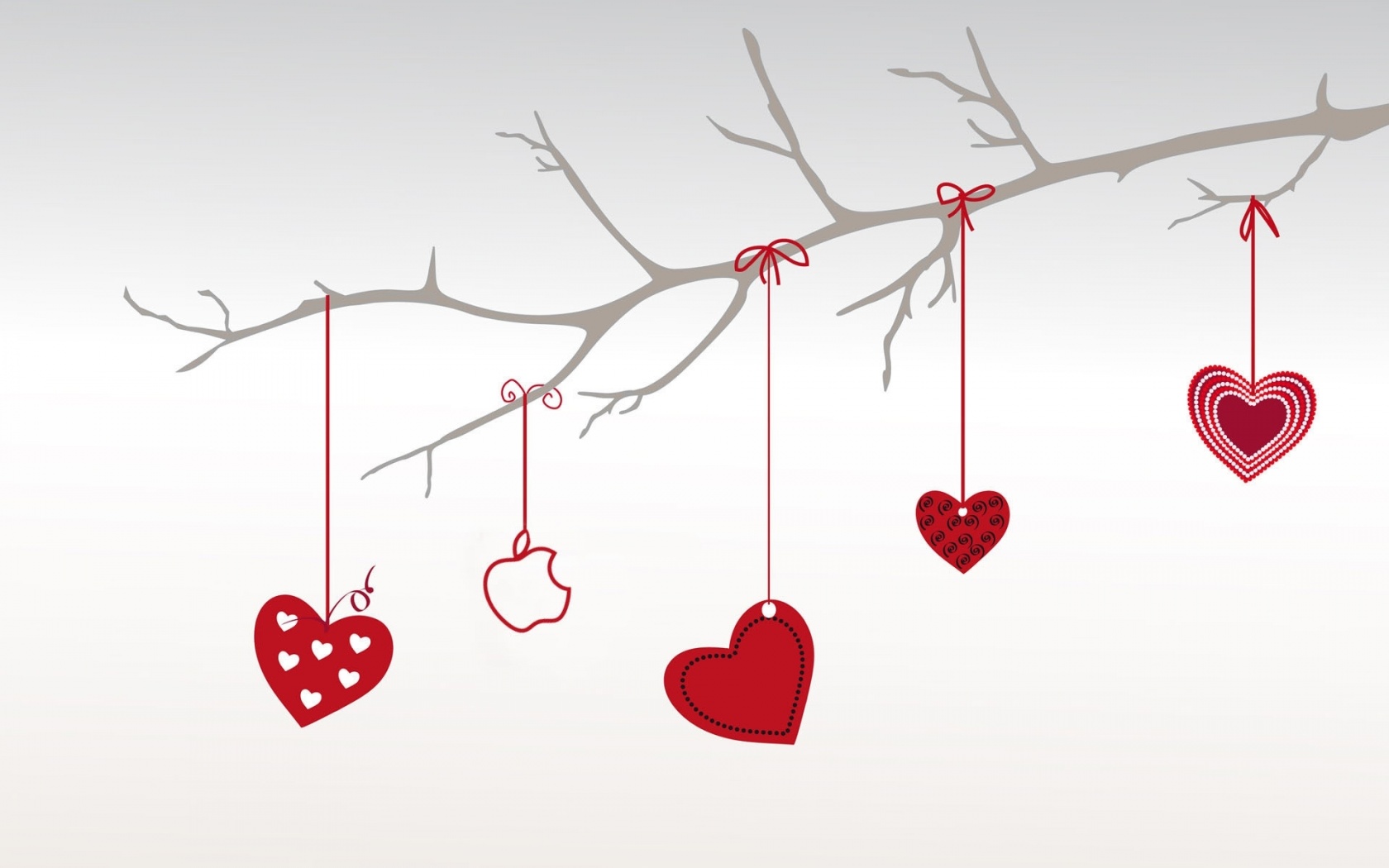 Valentines Day Hearts Branch