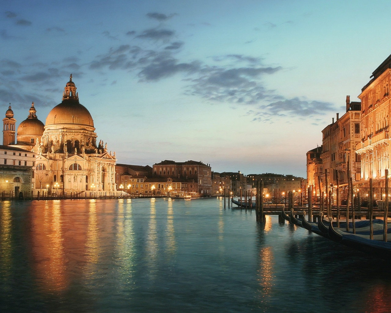 Venice - Grand Canal And Cathedral 