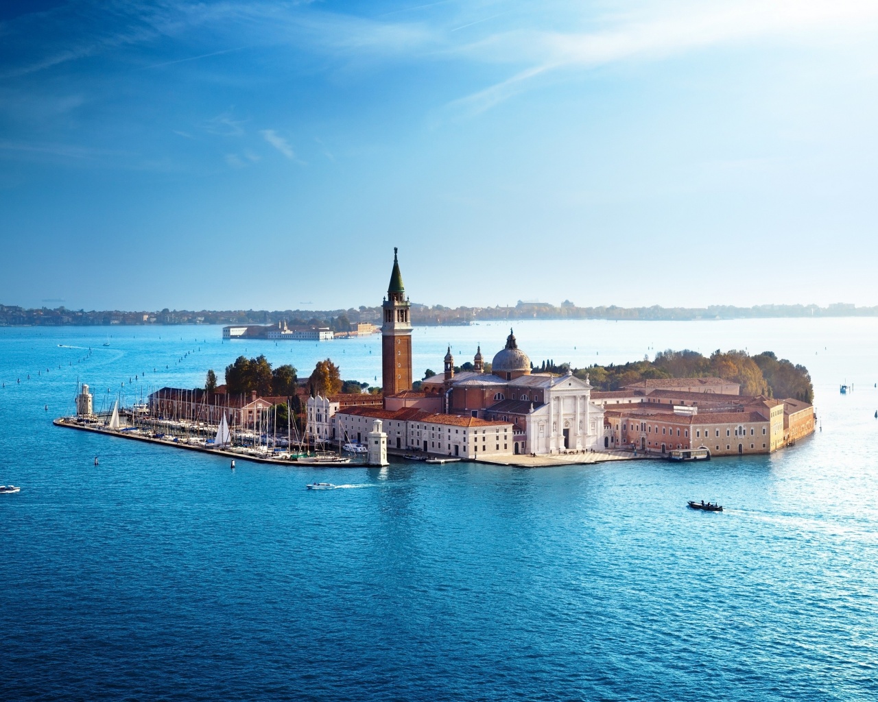 Venice Italy Sea Architecture Houses Boats