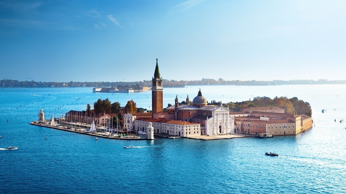 Venice Italy Sea Architecture Houses Boats