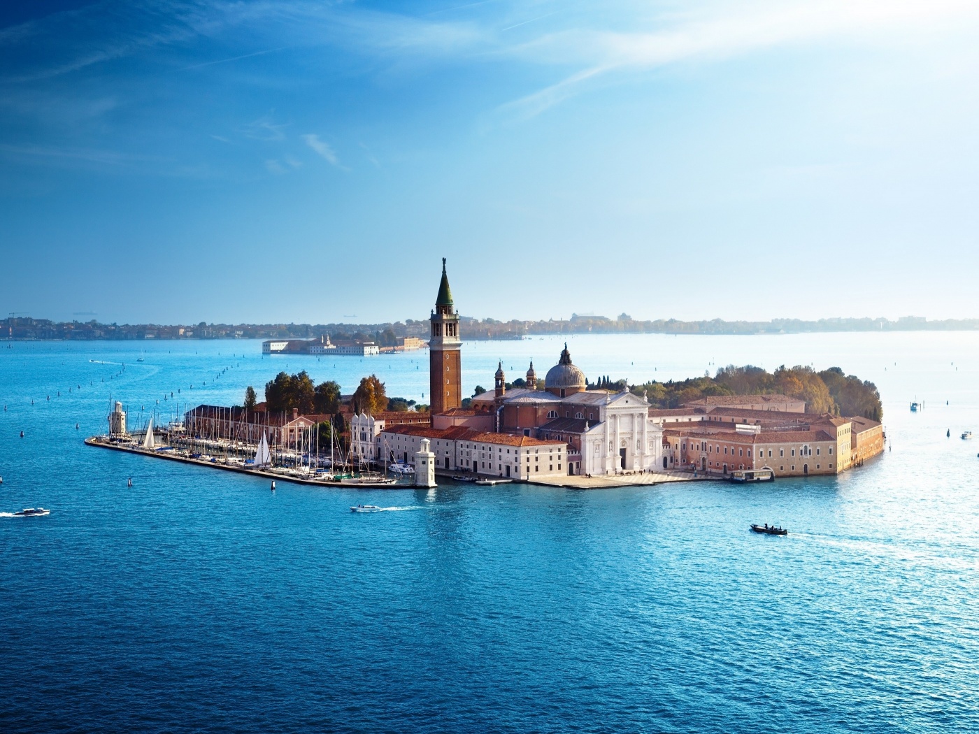 Venice Italy Sea Architecture Houses Boats