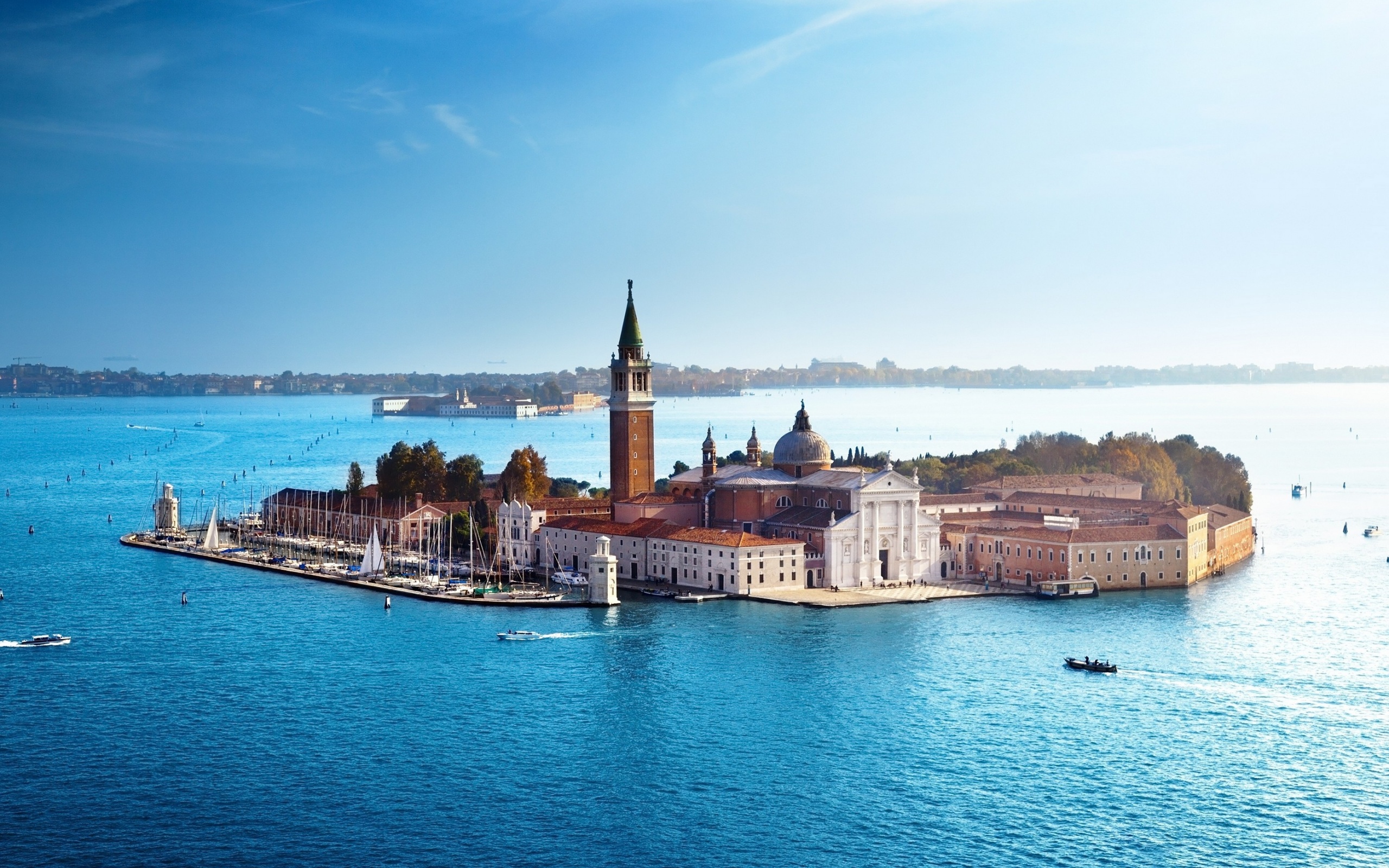 Venice Italy Sea Architecture Houses Boats