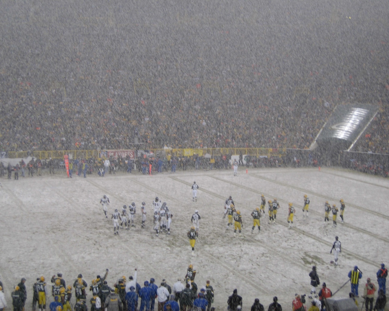 Vikings Vs Packers And Snow Blizzard